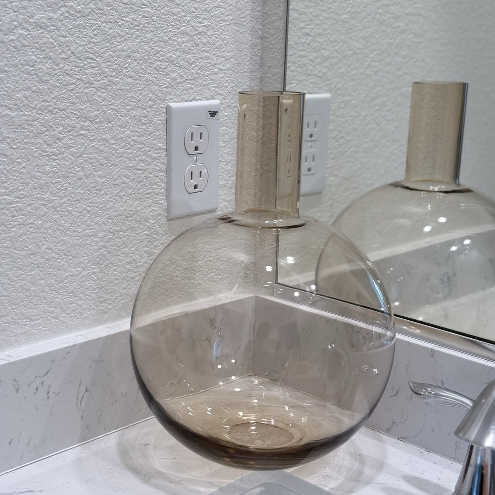 Project 62 Target Oversize 13" Smoke Glass Vase 2020 Natural Beige Aesthetic